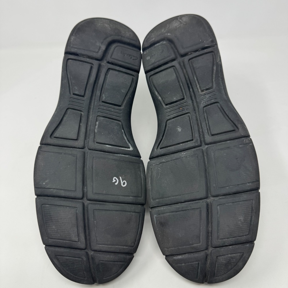 Clarks Black Leather Comfort Cushion Shoes Lace Up Oxford Men's‎ Size 11 M - Picture 15 of 16